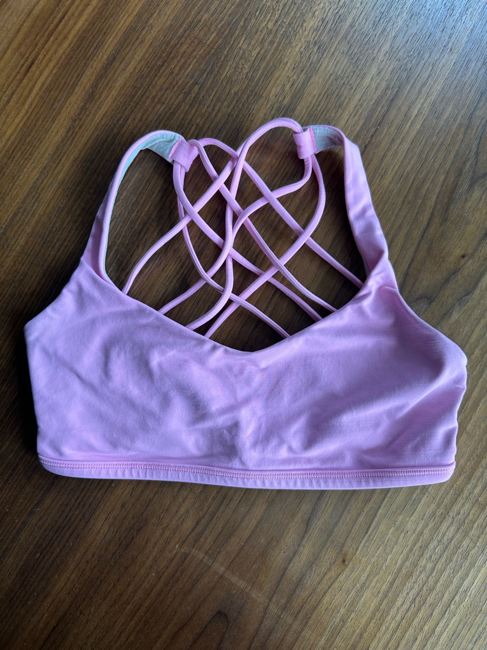 Lululemon Free to Be Wild Strappy Sports Bra Pink Size M